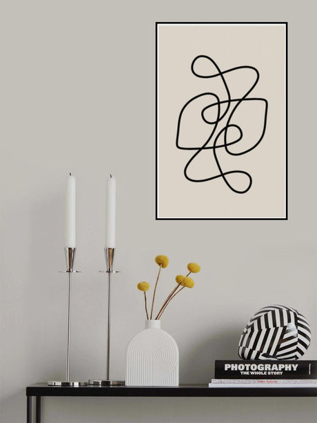 Line Art Poster och Canvastavla