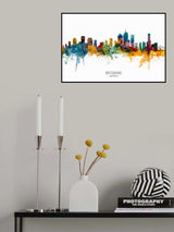 Brisbane Australia Skyline Poster och Canvastavla