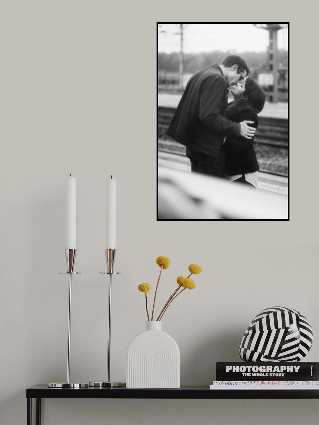 Kiss before departure Poster och Canvastavla