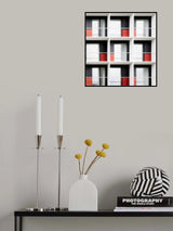 Balconies a la Mondrian Poster och Canvastavla