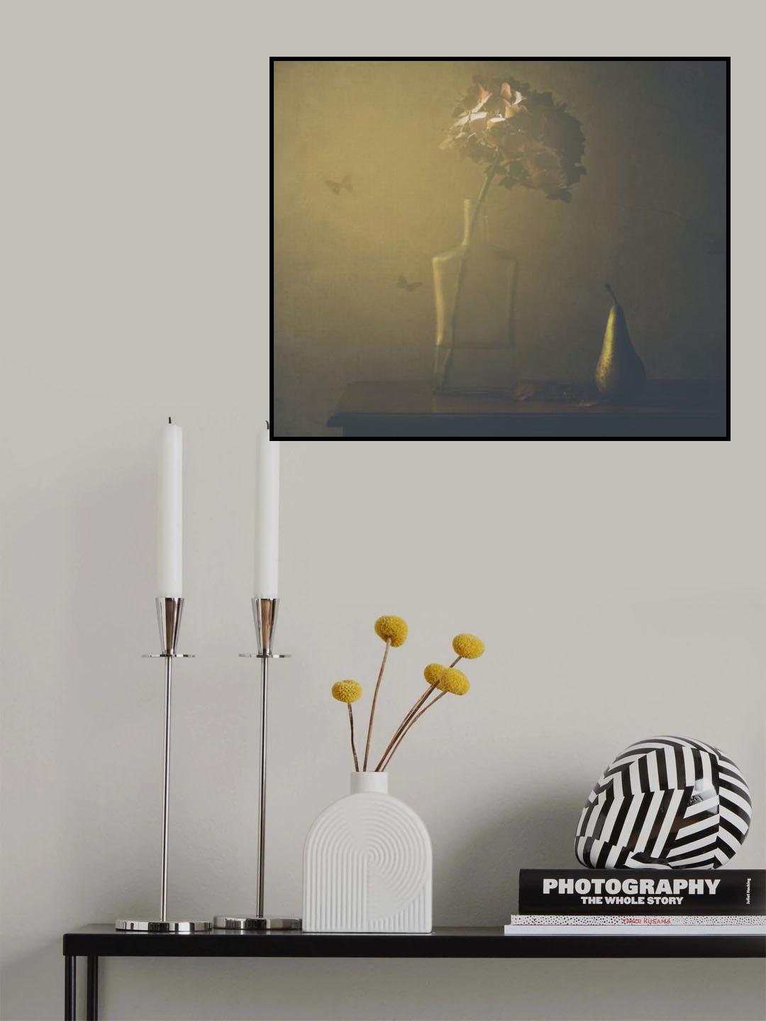 Hydrangea and pear Poster och Canvastavla