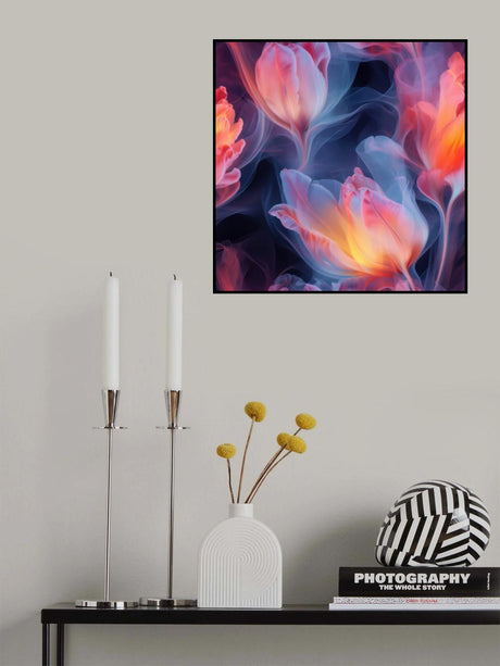 Transparent Floral 1 Poster och Canvastavla