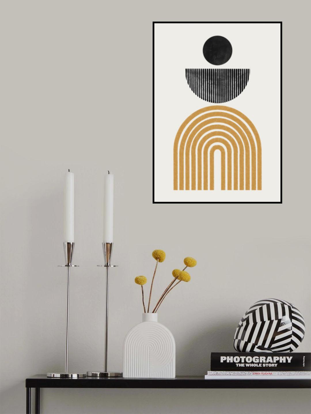 Midcentury Composition Poster och Canvastavla