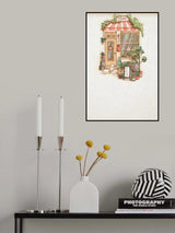 Aesthetic Coffee Shop Home Poster och Canvastavla
