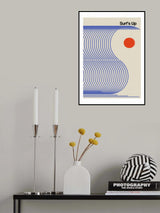 Surf's Up Biscuit Blue Poster och Canvastavla
