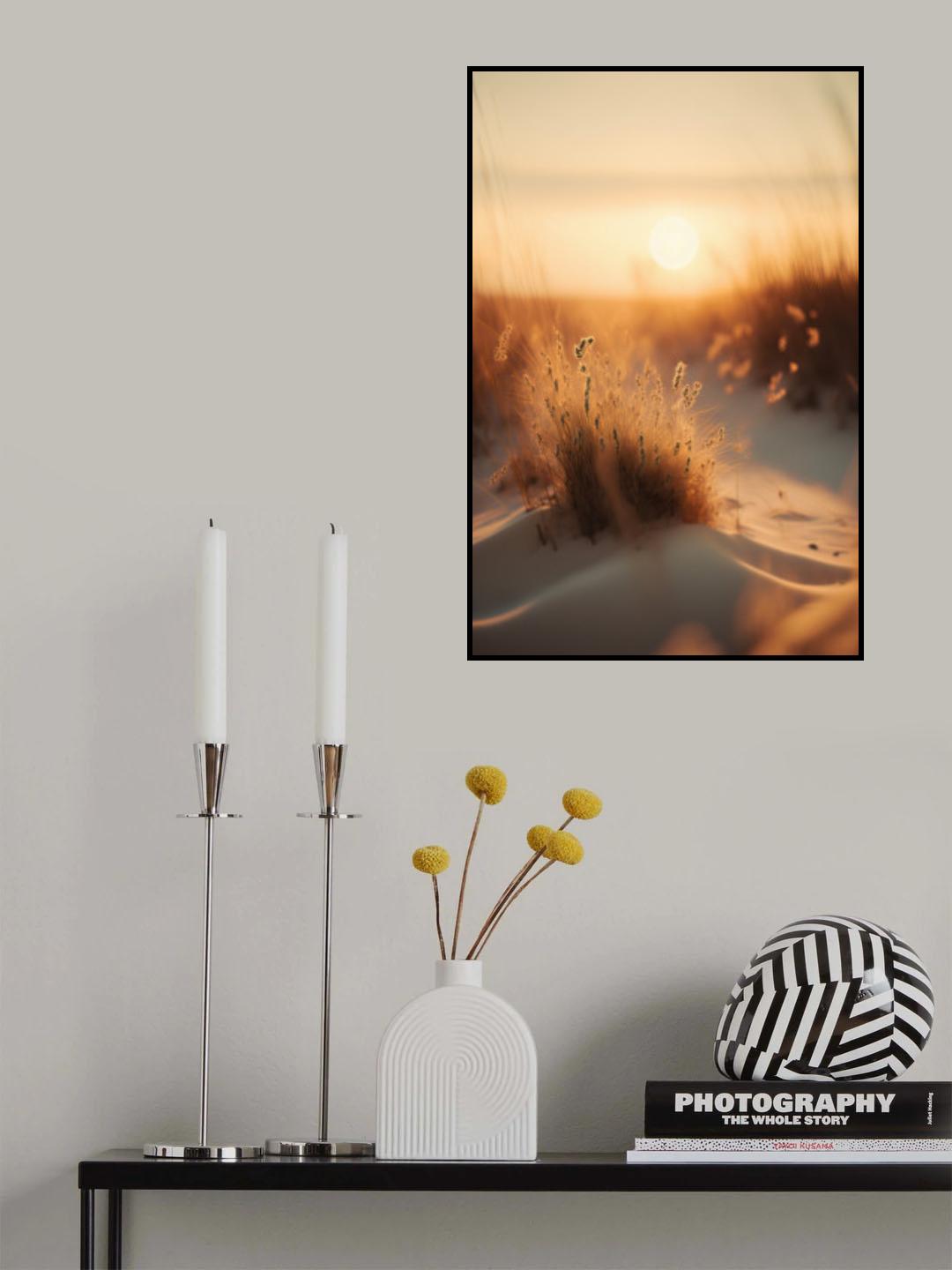 Sunset At The Beach Poster och Canvastavla