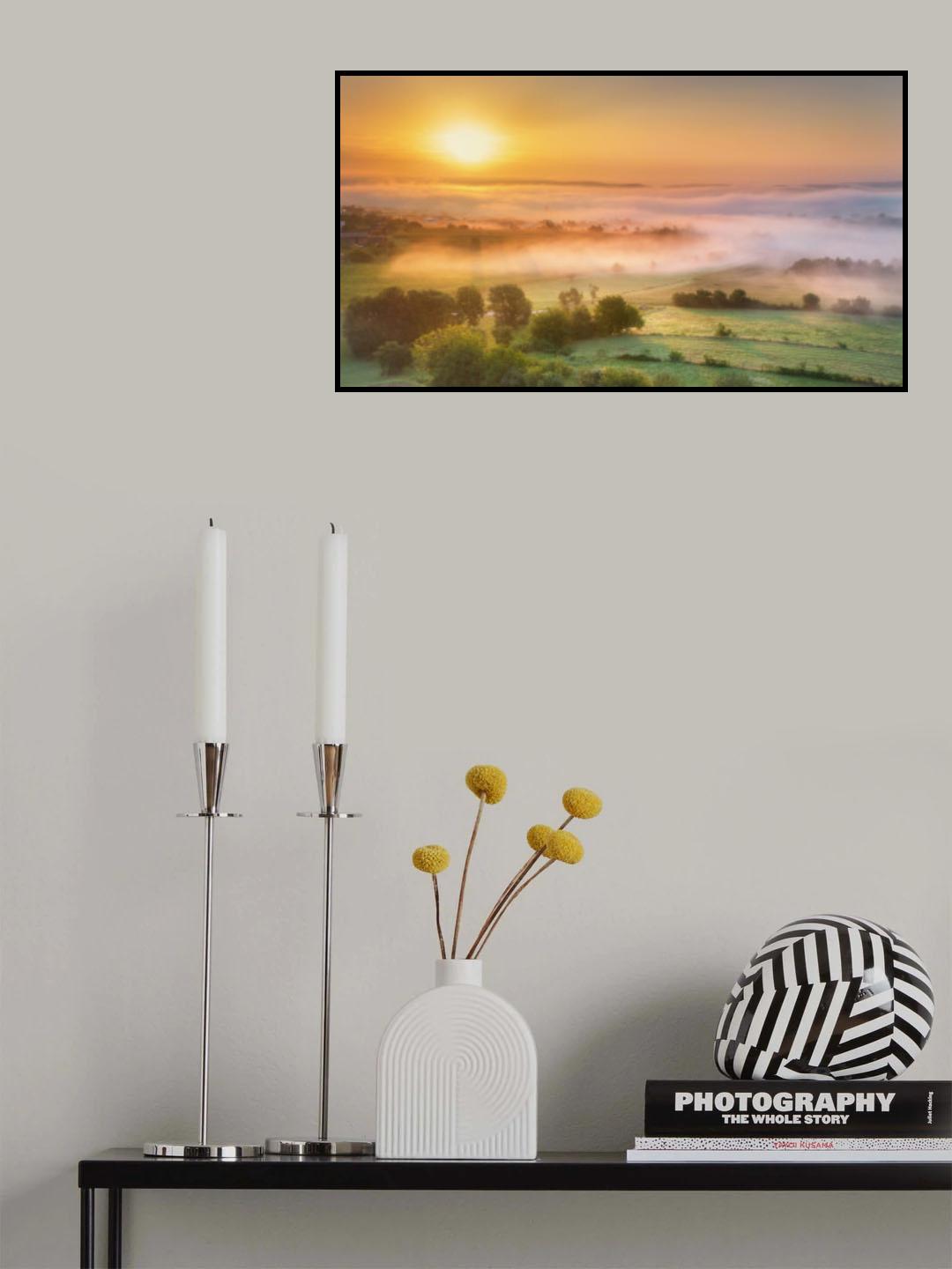 Autumn sun Poster och Canvastavla