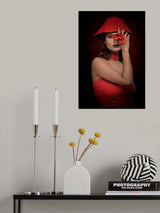 RED HAT LADY Poster och Canvastavla