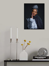 Closing her eyes. Poster och Canvastavla