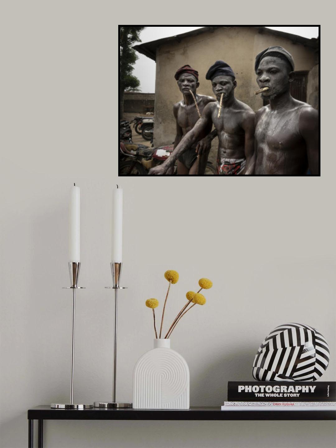 Just after the Boori ceremony, in the emirate of Minna, Nigeria Poster och Canvastavla