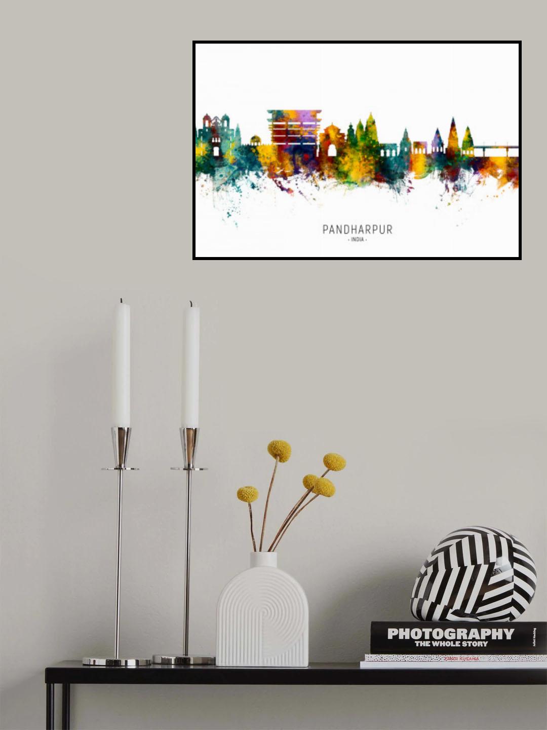 Pandharpur Skyline India Poster och Canvastavla