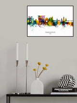 Pandharpur Skyline India Poster och Canvastavla
