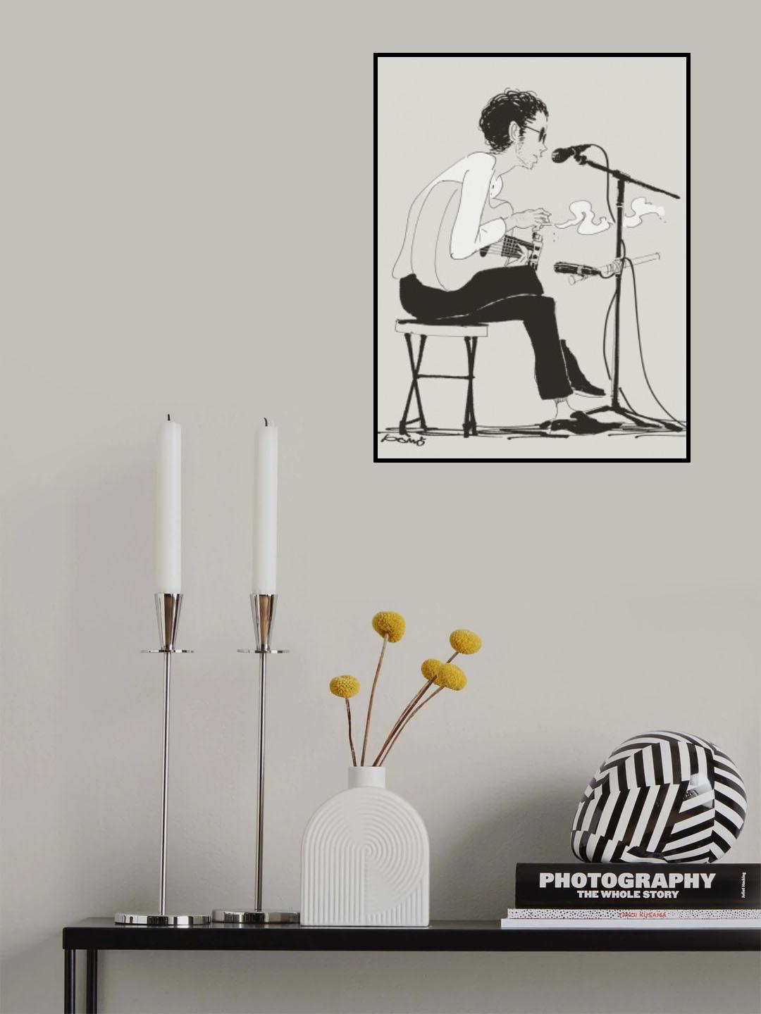 Bossa Singer Poster och Canvastavla