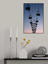 Cable Cars Toward the Dusk Poster och Canvastavla
