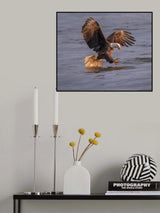 To catch fish action Poster och Canvastavla