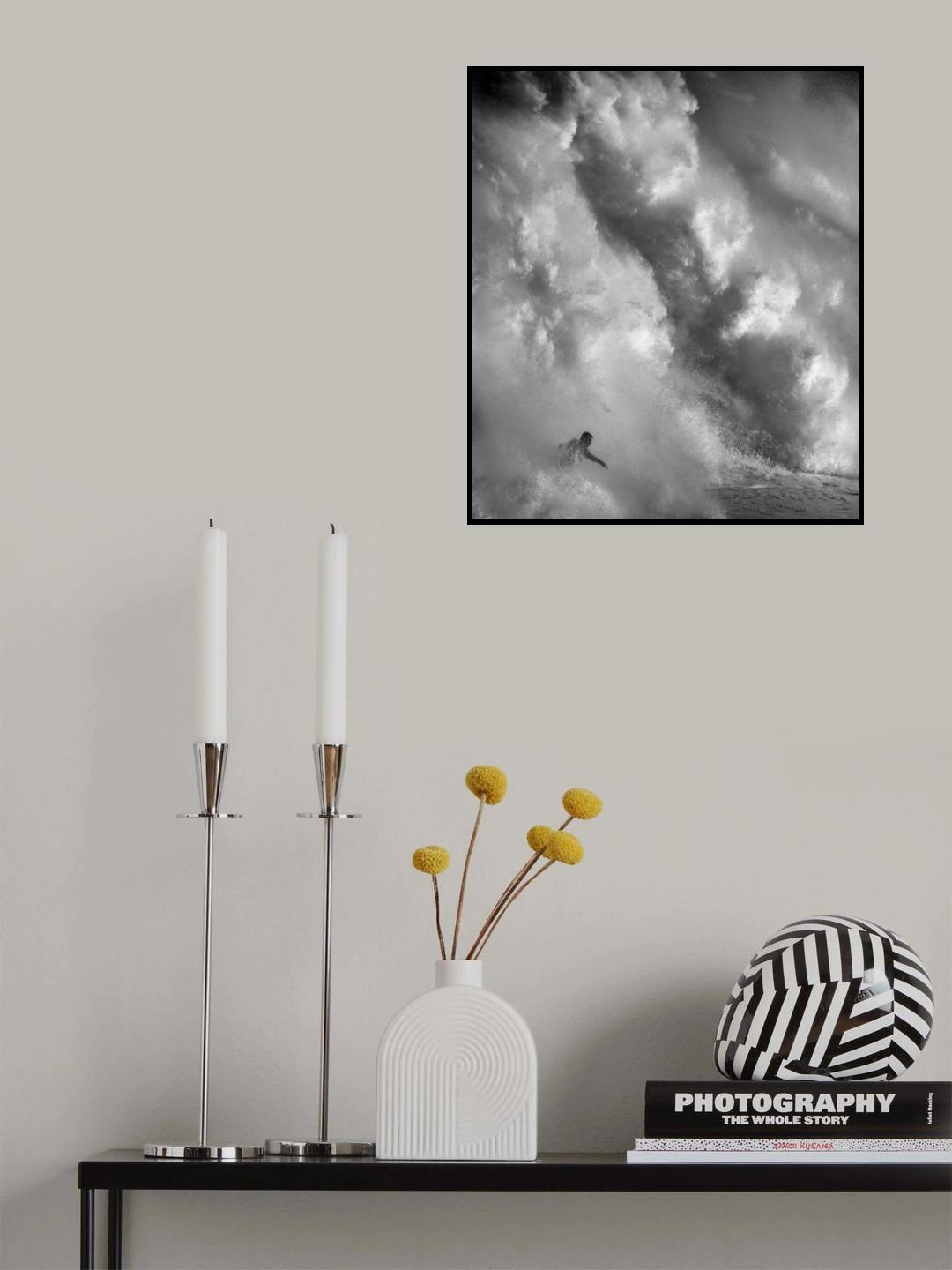 Surfing on the wall Poster och Canvastavla