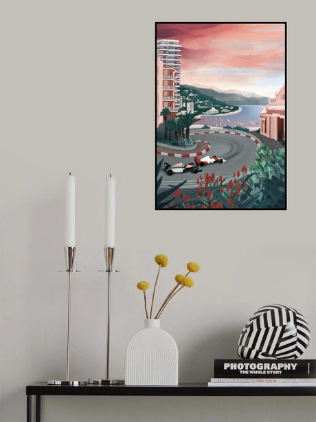 Monaco Circuit Poster och Canvastavla