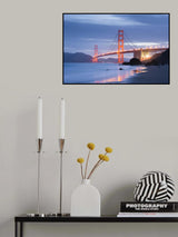 Golden Gate Twilight Poster och Canvastavla