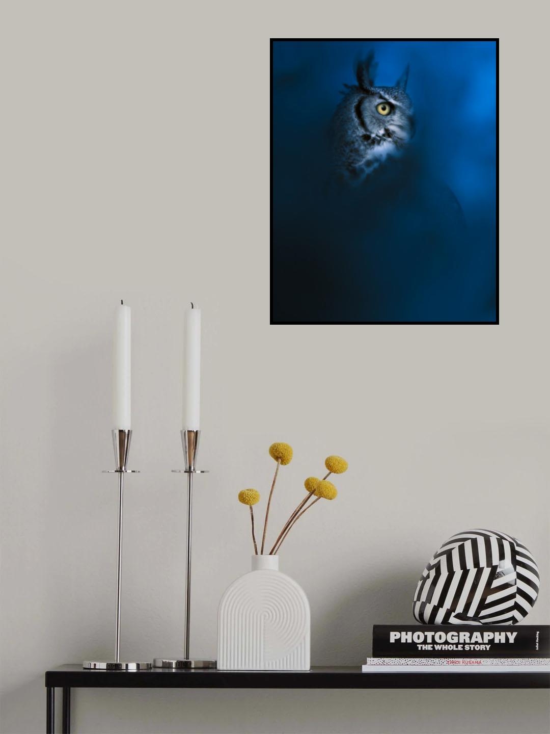 Blue Poster och Canvastavla