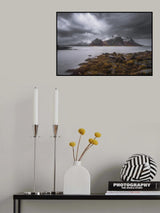 Bad weather in Vareid beach 7R6822 Poster och Canvastavla