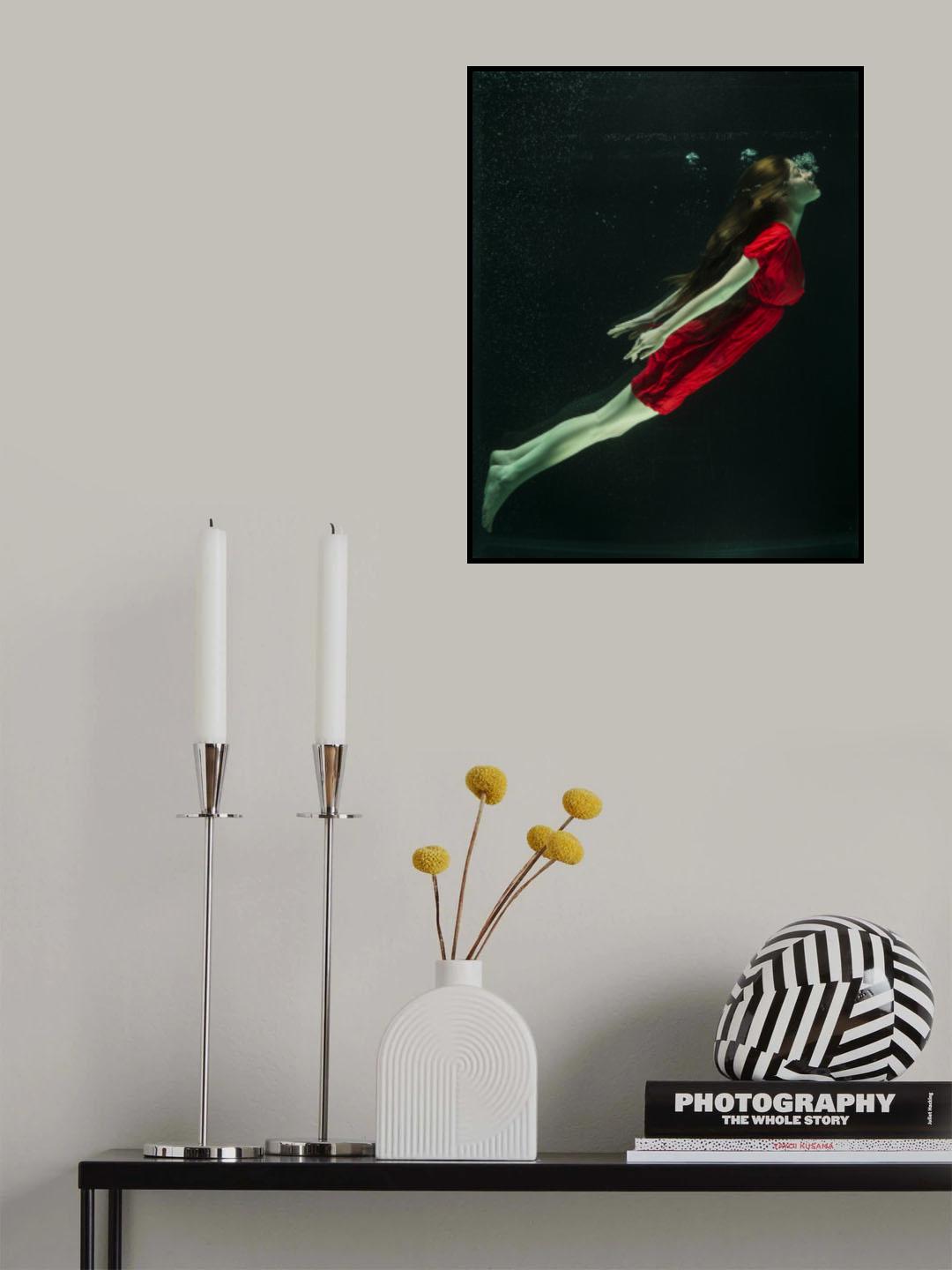 underwater artistic portrait shooting Poster och Canvastavla