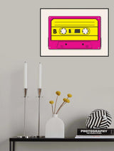 Pink Tape Cassette Poster och Canvastavla