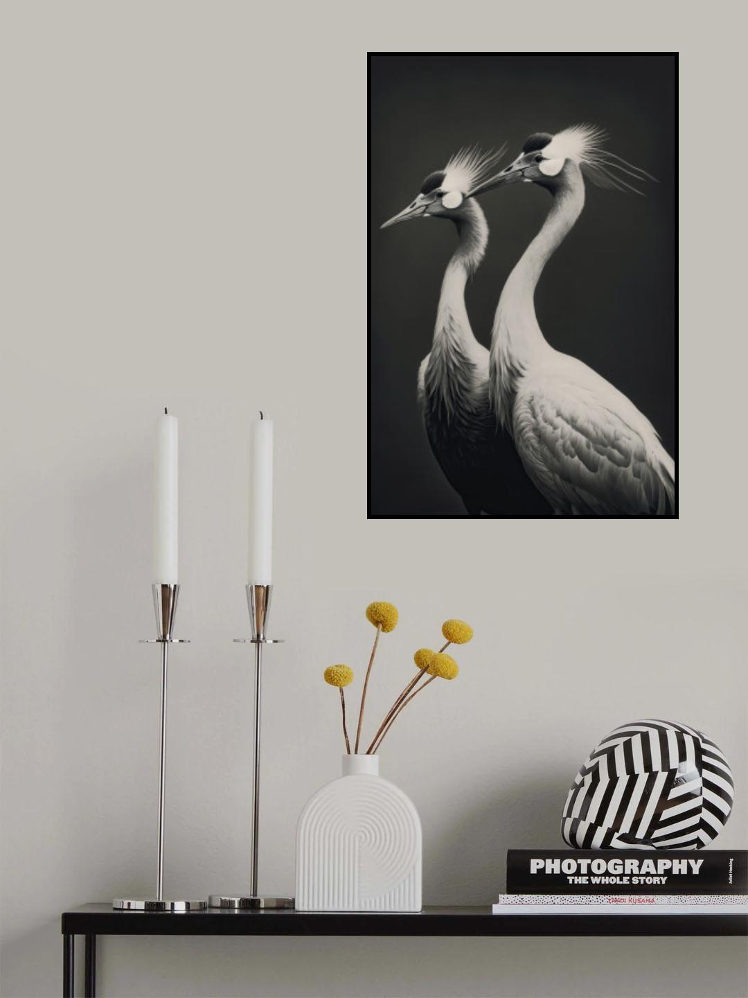 Cranes Poster och Canvastavla