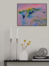 abstract acrylic colors Poster och Canvastavla