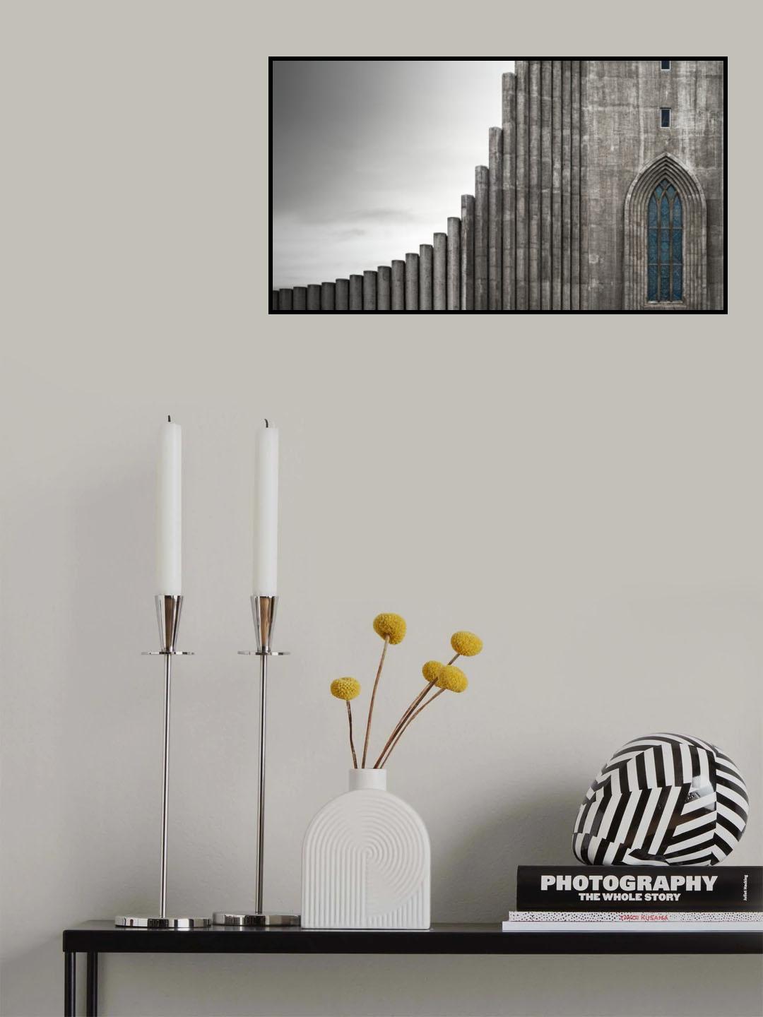 Hallgrímskirkju Reykjavík Poster och Canvastavla