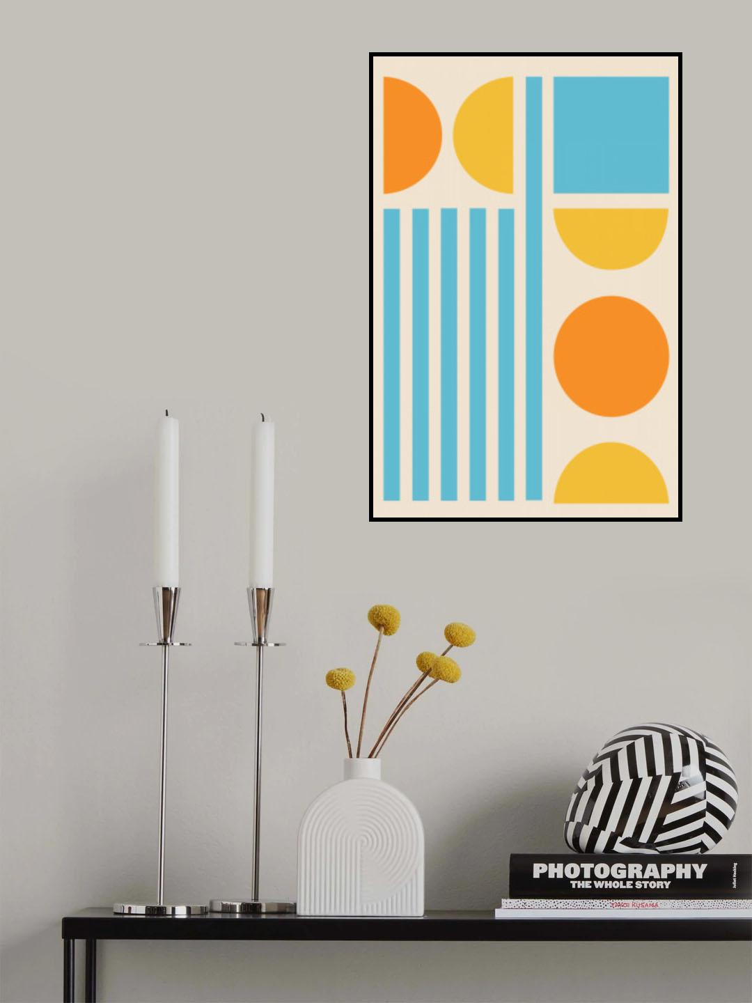 Bright Minimal Shapes Series #3 Poster och Canvastavla