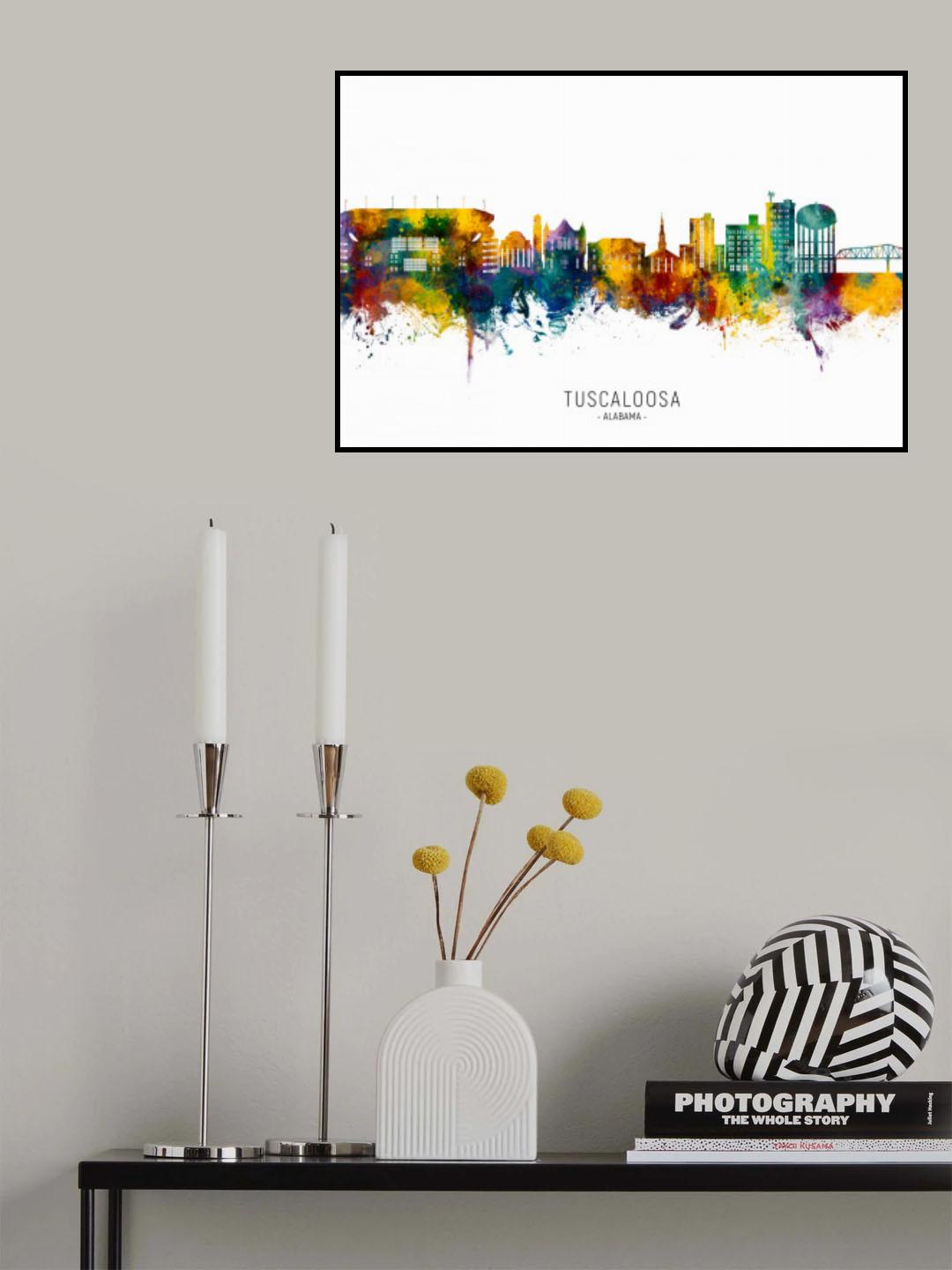 Tuscaloosa Alabama Skyline Poster och Canvastavla