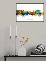 Tuscaloosa Alabama Skyline Poster och Canvastavla