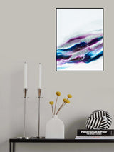 Purple and Blue Sparkles Poster och Canvastavla