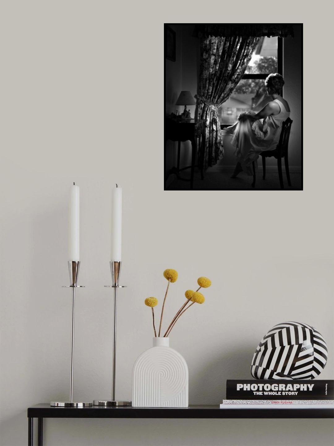 White Canvas Poster och Canvastavla