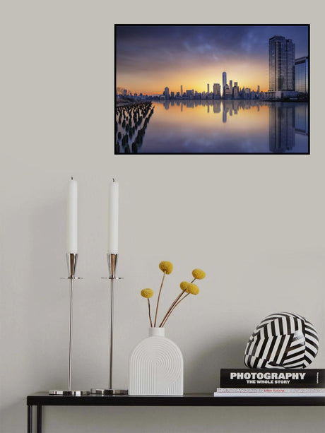 Sunset from Jersey Poster och Canvastavla