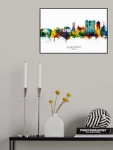 Scunthorpe England Skyline Poster och Canvastavla