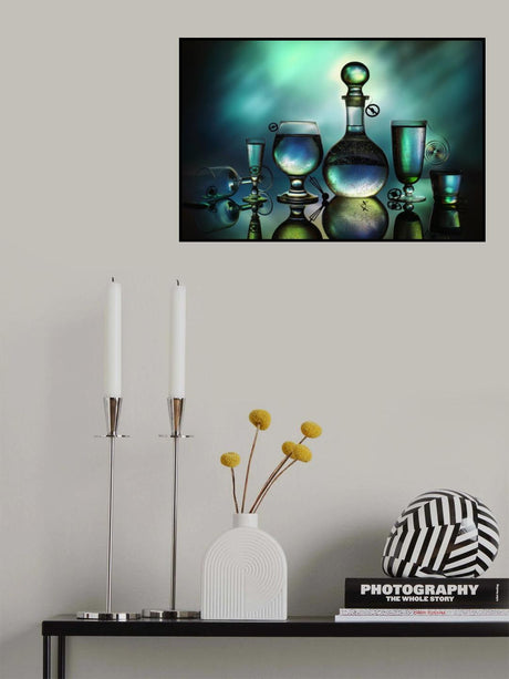 Winter time: Aurora Borealis Poster och Canvastavla