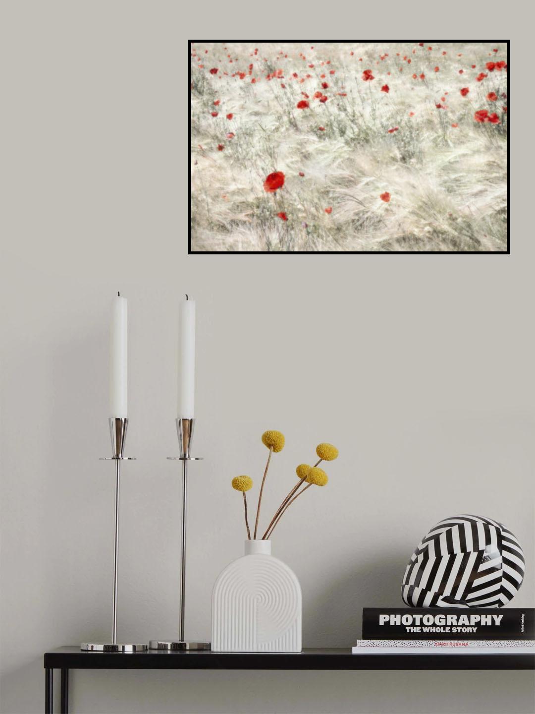 Festive Cornfield Poster och Canvastavla