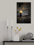 Yellow umbrella Poster och Canvastavla