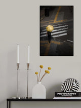 Yellow umbrella Poster och Canvastavla