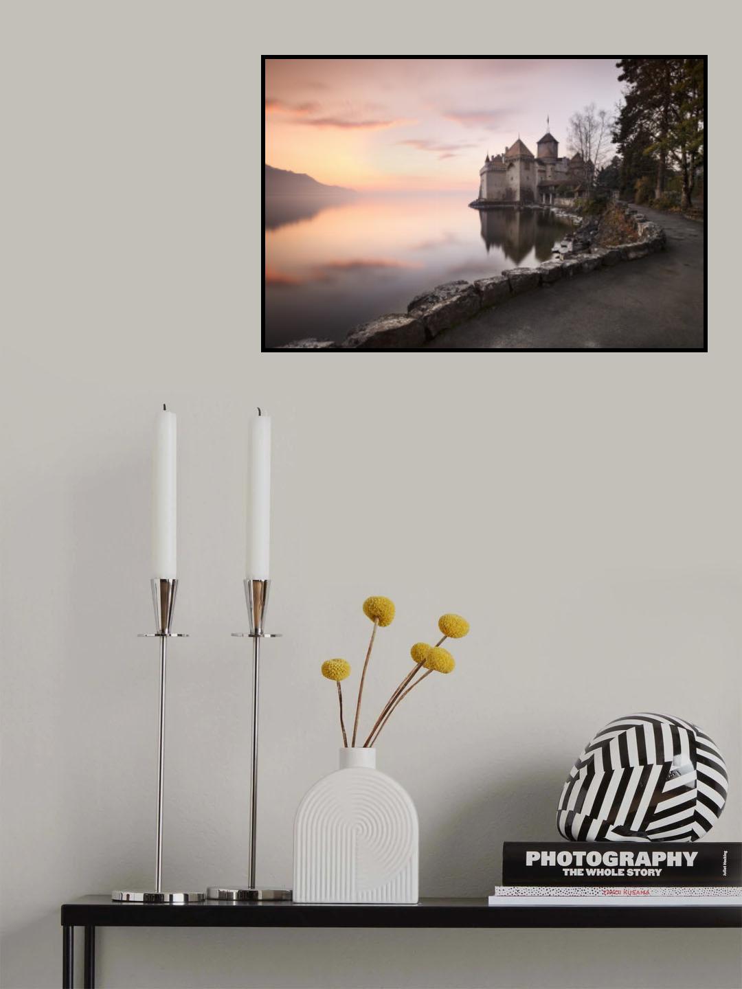 Chateau de Chillon Poster och Canvastavla