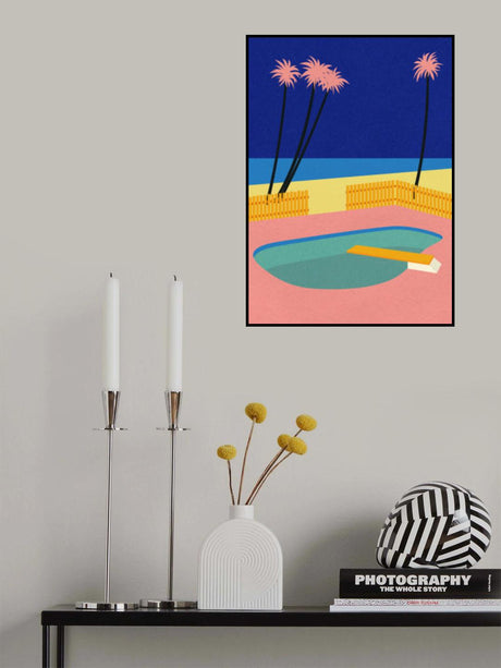 Malibu Beach Poster och Canvastavla