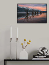 One Calm Pink Sunrise Poster och Canvastavla