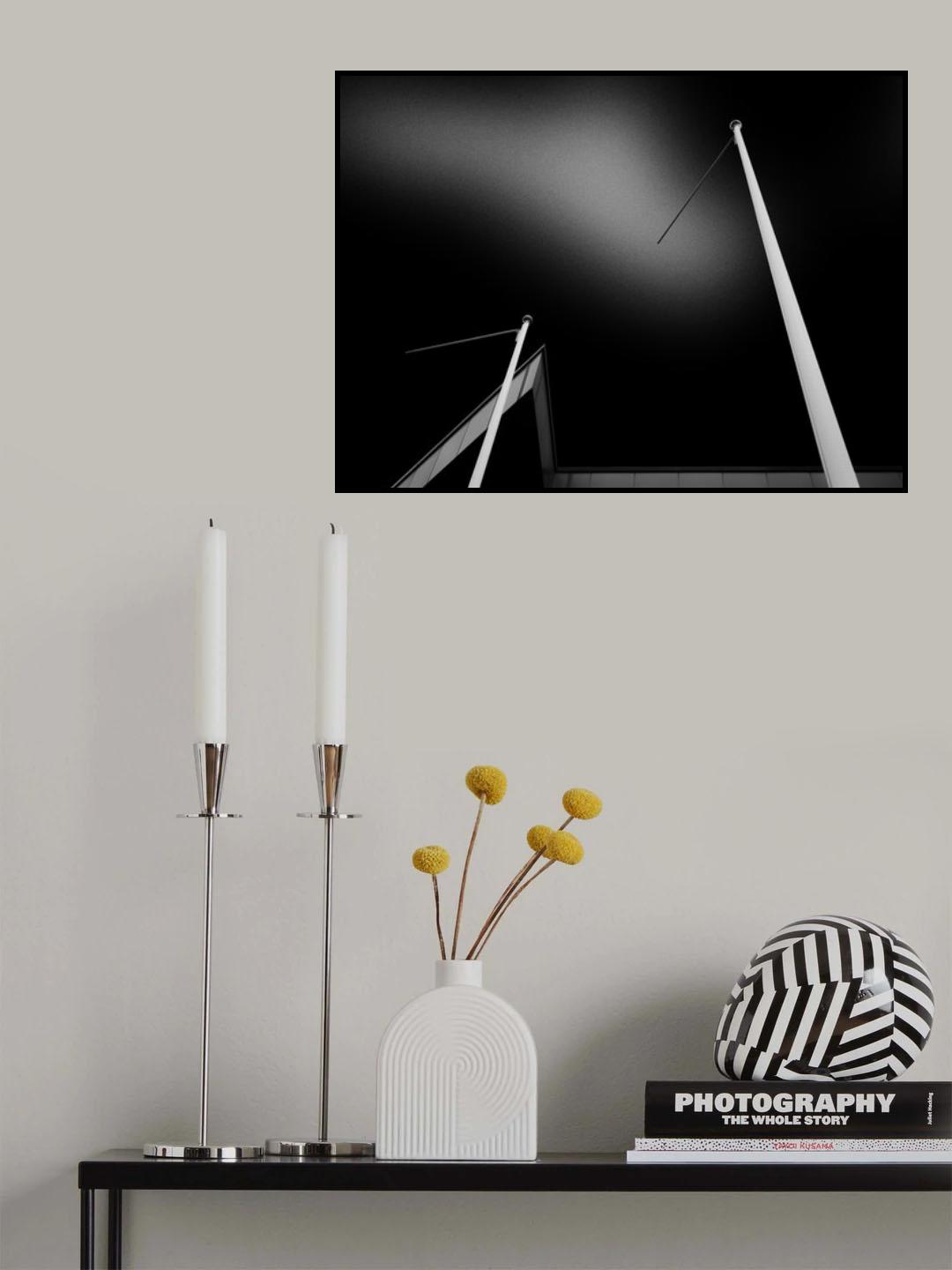 Flagpoles Poster och Canvastavla