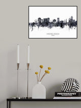 Virginia Beach Virginia Skyline Poster och Canvastavla