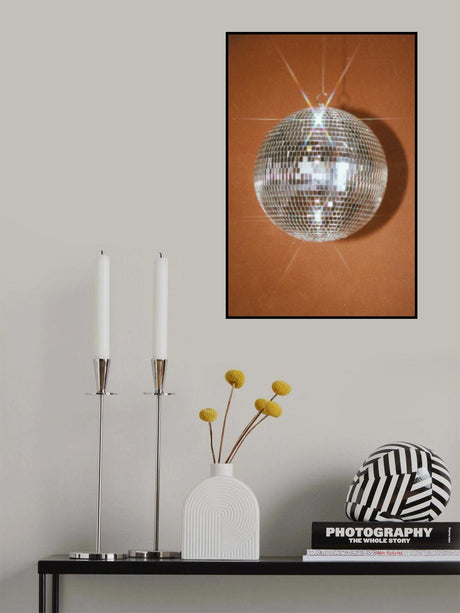 Orange Disco Ball Poster och Canvastavla