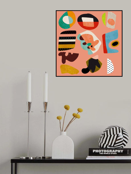 Minimal Shapes Bunte2 Poster och Canvastavla