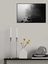 Foggy Lake Poster och Canvastavla