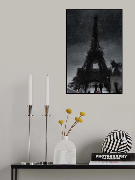 Rain in Paris Poster och Canvastavla
