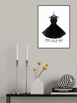 Little black dress in hanger Poster och Canvastavla